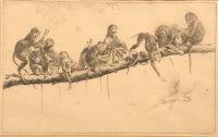 MARKS Henry Stacy 1829-1898,Monkey play time,Halls GB 2010-03-24