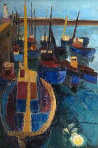 MARKS Margaret 1899-1990,Fishing Boats, Newlyn,Rosebery's GB 2018-03-27