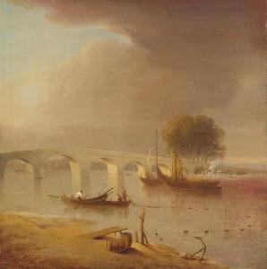 MARLOW William 1740-1813,A bridge on the Thames, London,Bonhams GB 2023-02-01