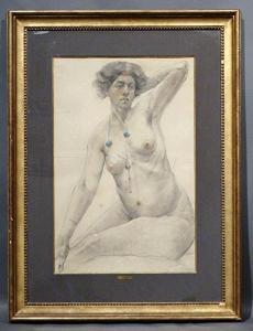 MARNEFFE Ernest 1866-1921,Femme nue,Legros BE 2018-11-29