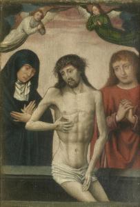 MARNION simon,Le Christ entre la Vierge et saint Jean-Baptiste entouré d’’ anges,Tajan FR 2013-10-25