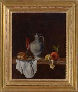 MAROGER JACQUES 1884-1962,Life with Flagon, Bread and Fruit,Stair Galleries US 2011-06-10