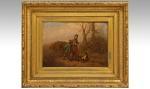 MAROHN Ferdinand 1839-1842,A Woodland Path with Faggot Gatherers and dog retu,Gerrards GB 2013-04-18