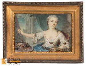 MAROLLES ANTOINE ALEXANDRE 1705-1752,Portrait d\’une femme peintre,Delorme-Collin-Bocage 2024-03-22