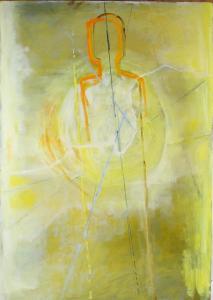 MAROSIN Mircea 1921-2007,abstract figure in yellow,Ewbank Auctions GB 2020-01-30