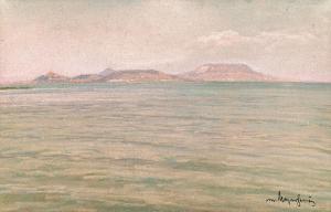 MAROTHI Jeno 1871-1945,View of Badacsony from the south side,Nagyhazi galeria HU 2020-12-02