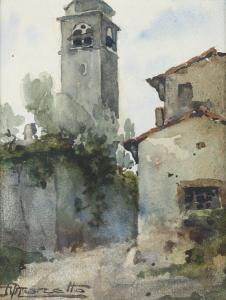 MAROTTO Ulderico 1890-1967,Lago di Garda. Sirmione. Paese,Il Ponte Casa D'aste Srl IT 2015-04-21