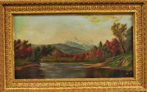 MARPLE William Lewis,Landscape Vista with Lake and Snow-capped Peaks,1899,Skinner 2015-08-13