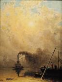 MARPLE William Lewis 1827-1910,The Steamboat,Skinner US 2009-05-15