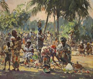 MARQUES Guilherme 1887-1960,Street Market,Strauss Co. ZA 2023-10-25