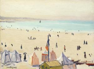 MARQUET Albert 1875-1947,La plage des Sables-d'Olonne,1933,Bonhams GB 2016-02-04