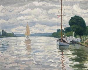 MARQUET Albert 1875-1947,Le ponton, Triel,1931,Christie's GB 2015-03-24
