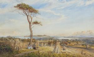 MARQUIS James Richard 1830-1885,A View into Dublin Bay, Howth to the Left, Wicklow,Adams 2021-03-24