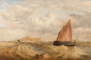 MARQUIS James Richard 1830-1885,Shipping off Howth Harbour, looking towards Irelan,Adams 2018-04-15