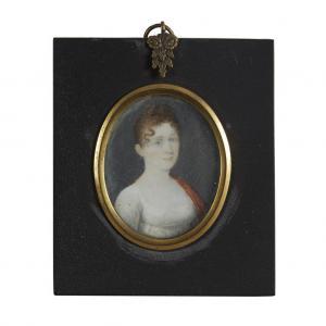 marras john 1900-1900,Pair of portrait miniatures: Eliza Bussey (1783-18,1808,Freeman US 2018-11-14