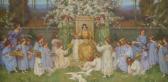 MARRIOTT Frederick 1860-1941,A Spring Festival,Leonard Joel AU 2022-06-28