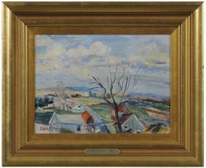 Marsden Edith Frances 1880-1946,New England Farm,1939,Brunk Auctions US 2018-03-23