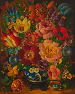 Marsden Michael 1906-1994,Floral still life,John Moran Auctioneers US 2023-04-03