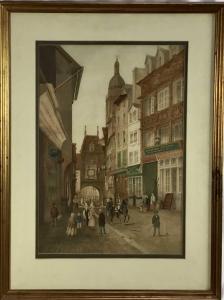 MARSH Charles F 1800-1900,Rouen street scene,Reeman Dansie GB 2024-01-07