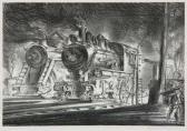 MARSH Reginald,Switch Engines, Erie Yards, Jersey City, Stone No.,1947,Swann Galleries 2008-09-18