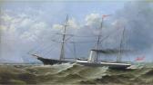 MARSHALL A G,A government steamer passing Ailsa Craig,1881,Christie's GB 2004-05-26