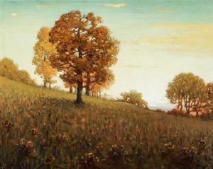 MARSHALL Clark S 1860-1944,Autumn Trees on a Hillside,Weschler's US 2020-03-13