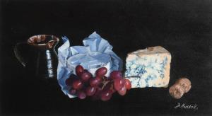 MARSHALL Diana 1948,Still Life - Cheese and Grapes,Morgan O'Driscoll IE 2020-11-02