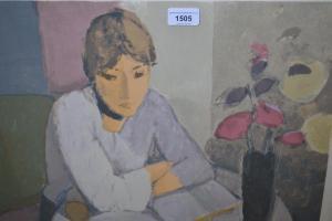 MARSHALL Elaine,lady reading from a book,Lawrences of Bletchingley GB 2019-12-03