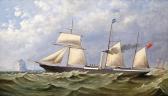 MARSHALL J.G,S.S. Zingari, a steam and sail ship off the Bass R,1861,Woolley & Wallis GB 2013-06-05
