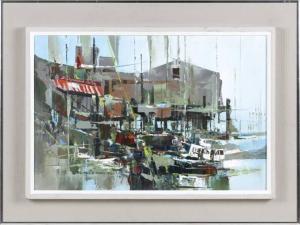 MARSHALL J.Thurston 1908-1982,P-Town Wharf,Eldred's US 2022-01-27