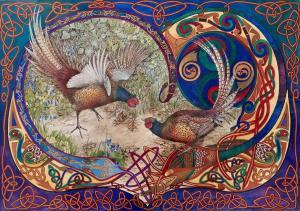 Marshall Janet,Celtic Pheasant Fantasy,International Art Centre NZ 2018-02-20