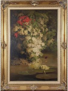 MARSHALL John Fitz 1859-1932,A Floral Still Life,1888,Keys GB 2021-11-24