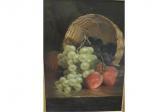 MARSHALL John,"Still life of fruit tumbling out of basket",1889,Moore Allen & Innocent 2015-05-29