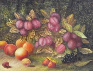 MARSHALL John 1840-1896,Still life of plums,The Cotswold Auction Company GB 2017-05-16