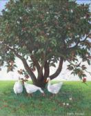 MARSHALL ODELIO,Geese eating fruit, and Driving cows,David Lay GB 2011-04-07