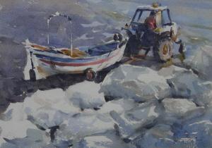 marshall ould,Fishing Cobble Runswick Bay,David Duggleby Limited GB 2009-11-30