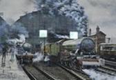 MARSHALLS R.A,The LNER Steam Locomotive, Barnsley', leaving Manc,1987,Gilding's GB 2017-04-12