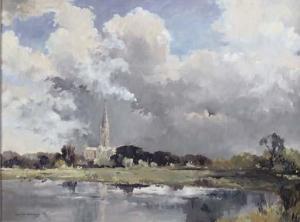 MARSHALLSAY FRED 1900-1900,View of Salisbury cathedral,Christie's GB 2007-02-18