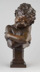 MARSILI EMILIO 1841-1929,Enfant aux bras croisés souriant,Horta BE 2013-01-21