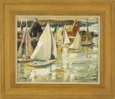 MARSTON Charles Gordon,Harbor scene. Signed lower right Charles Gordon Ma,Eldred's 2008-08-06