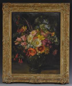 MARSTON mabel,Summer Bunch, Still Life of Flowers,Bamfords Auctioneers and Valuers 2020-03-25