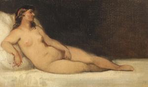 MARSTRAND Wilhelm 1810-1873,Kvindelig nøgen model,1898,Bruun Rasmussen DK 2024-04-01