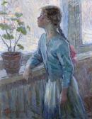 martchenko tamara 1934,A Young Girl Looking out of the Window,John Nicholson GB 2017-11-15