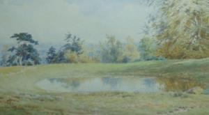 MARTEN Elliot Henry 1886-1910,Autumn dew pond at Chanctonbury Woods,Gorringes GB 2022-07-25