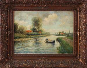 Martens A. 1888-1936,Man in rowing boat,Twents Veilinghuis NL 2017-10-13