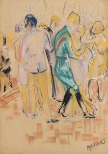 MARTENS Gysbert George 1896-1979,Dancing in cafe Frigge, Groningen,Christie's GB 2016-06-07