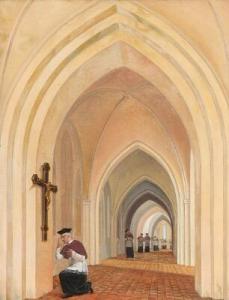 MARTENS Hans Ditlev Christian 1795-1864,Interior a cathedral,1823,Bruun Rasmussen DK 2019-04-15