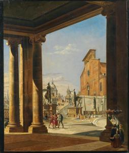 MARTENS Hans Ditlev Christian 1795-1864,Rome, The Church of Santa Maria in Ar,1831,Palais Dorotheum 2020-06-08