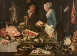 MARTENS Jacob 1579-1647,Cuisinière et serviteur dans une of,Artcurial | Briest - Poulain - F. Tajan 2022-11-09