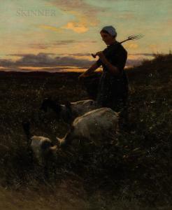 MARTENS Willy 1856-1927,Evening on the Heath,Skinner US 2021-11-18